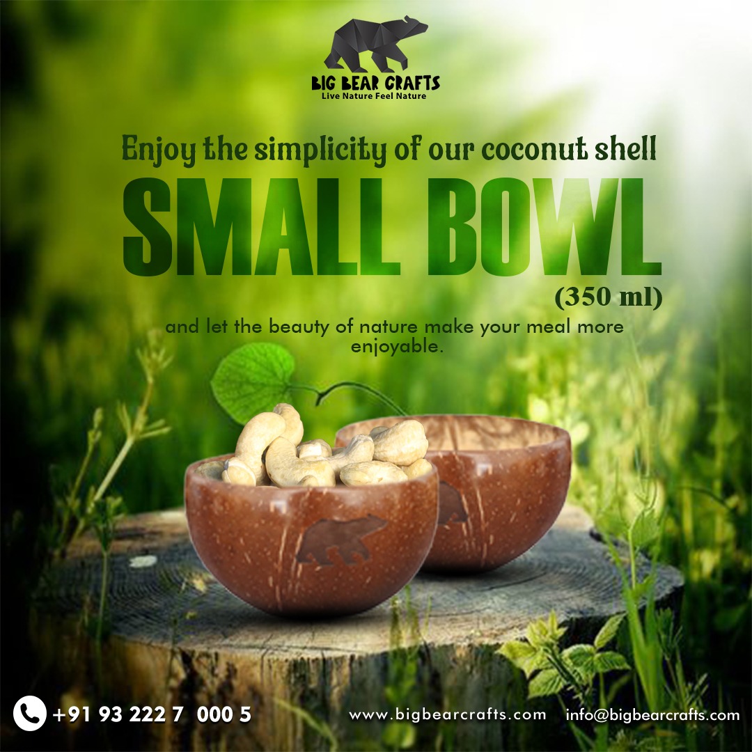 bigbearcrafts's tweet image. These distinctive #bowls offer a healthier and more attentive dining experience while also enhancing #sustainability and your general well-being.

Contact bigbearcrafts.com

#CoconutShellBowls #HealthyCooking #DiningWare #BigBearCrafts #CoconutShell #TeakWood #Handcrafted