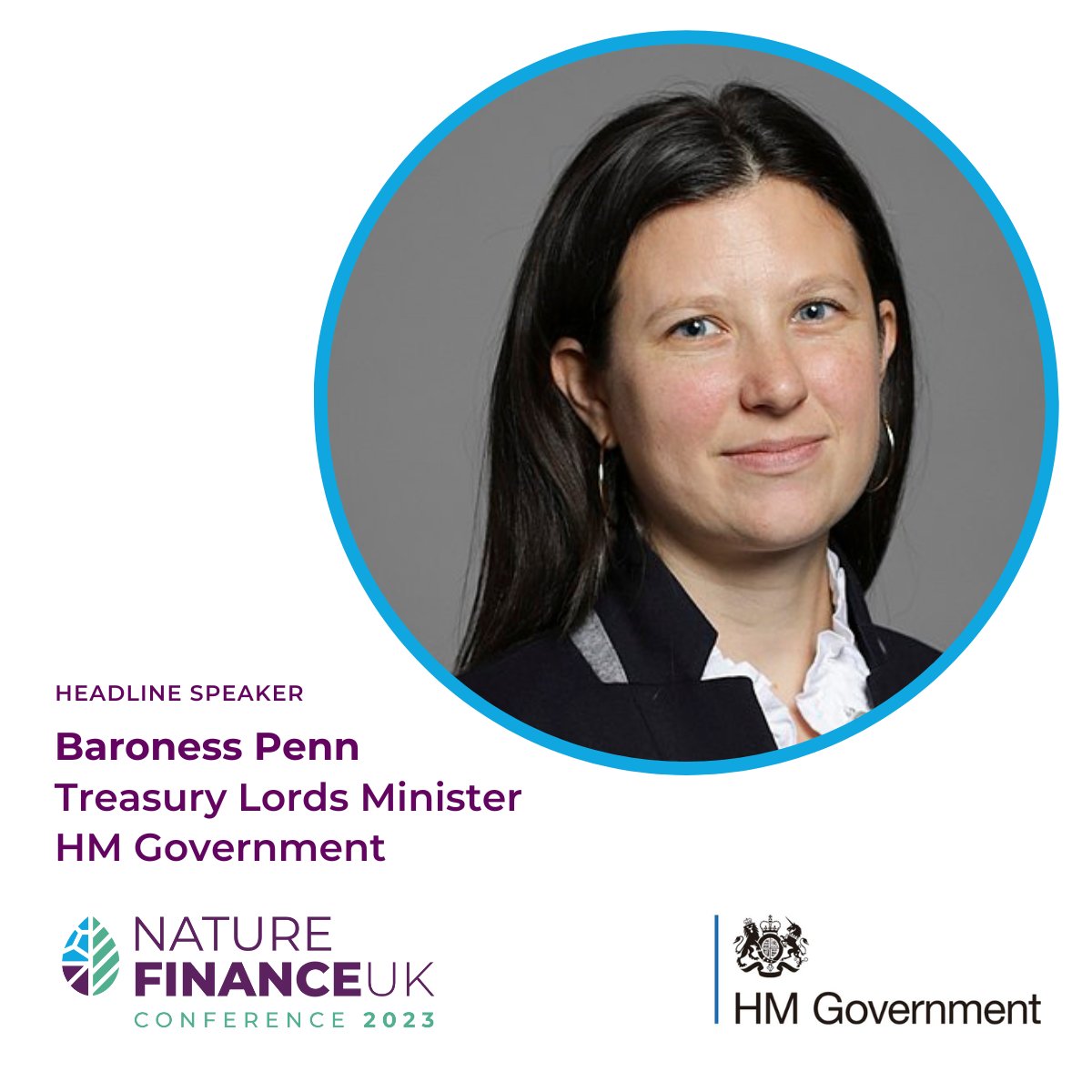 We are delighted to announce that Baroness Penn, Treasury Lords Minister, HM Government will give a keynote address on the road ahead for UK #naturefinance leadership at #naturefinance23, 26 Sept, London.

Last tickets available here
bit.ly/naturefinance2…