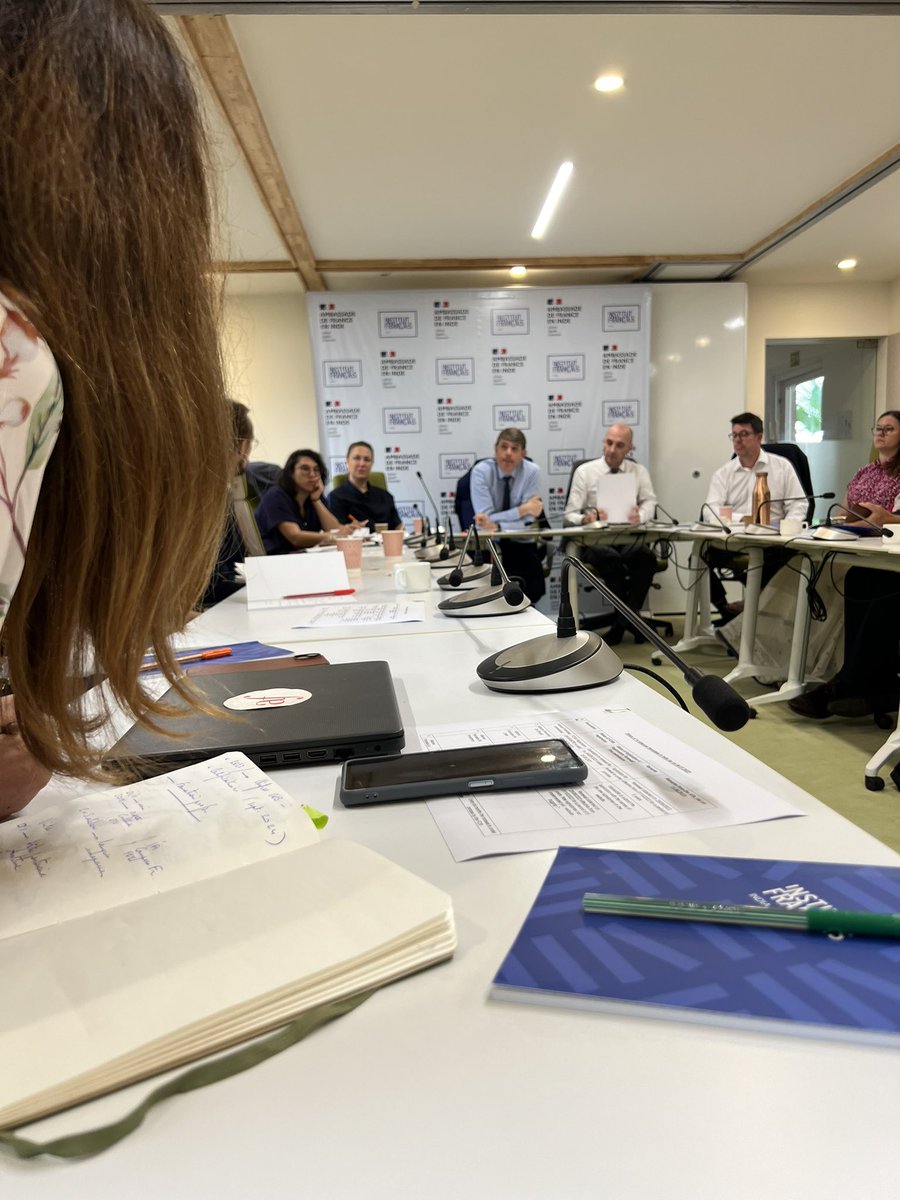 ifiofficiel's tweet photo. ✅ A glimpse of the productive workshop by the Directors of all Alliance Françaises in India at French Institute in India.

👉Working on new ideas, projects, and initiatives for the future of French language 🇫🇷 and indo-french cultural exchange.

#ifiofficiel https://t.co/FpZhlGnbDc