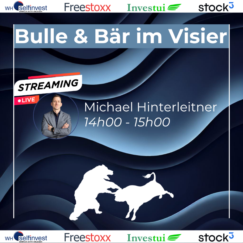 FreestoxxDE's tweet photo. 💥 Live von der #WorldofTrading: Bulle &amp; Bär im Visier.  

Um 14 Uhr geht´s weiter mit Michael Hinterleitner @smartestrading zum Thema "Die konkreten Methoden eines Feierabendtraders ".

Jetzt per Livestream dabei sein ⬇️

#Trading #Boerse #wot2023 #Aktien