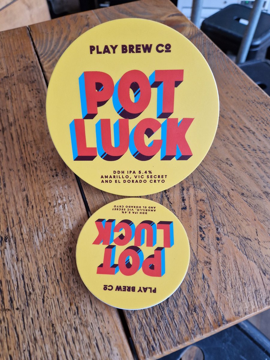 Well this is bloody delicious 😋Happy Friday Morley !! Fresh on the wickets is another beaut from our northern faves @playbrewco pot luck, DDH IPA 5.4% This won't stick around for long 🍻 We've also got a cheeky cask vs keg going on with this beaut 😍 #Friday #friyay #morley