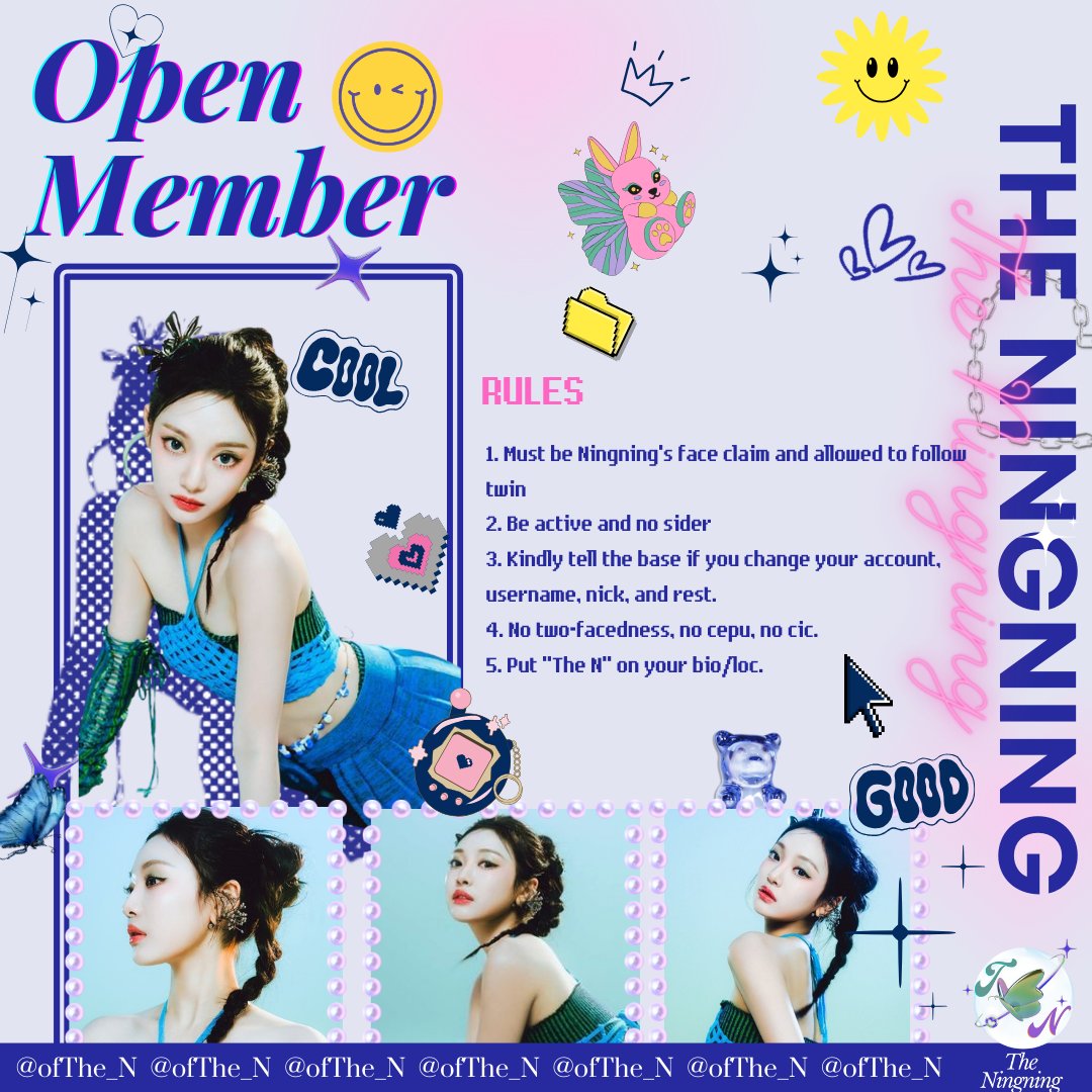 WorldOfNingie's tweet image. ⠀⠀
 ⠀⠀⠀⠀⠀⠀⠀⠀Welcome to '𝗧𝗵𝗲 𝗡𝗶𝗻𝗴𝗻𝗶𝗻𝗴' 

An exclusive haven for Ningning's roleplayers. Our doors are 𝗼𝗳𝗳𝗶𝗰𝗶𝗮𝗹𝗹𝘆 𝗼𝗽𝗲𝗻 to all admirers of her artistry. 
Step into our world, but remember, obey the rules and follow the path to verification.
⠀⠀