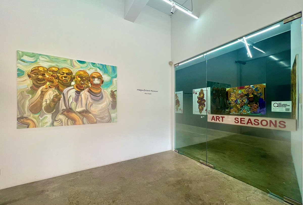 coinllectibles's tweet photo. 【Opens Today】”MAGNIFICENT HUMOUR” Exhibition by Myat Kyawt at Art Seasons, Singapore
His arts with #DigitalOwnershipToken (#DOT) are also available at https://t.co/VtHIj3x6EN
Co-Presented: Art Seasons
#ArtNews #NFT #NFTArt #ArtDOT #NFTCommunity #DigitalArt #ArtCollectors https://t.co/ts44NFgJie