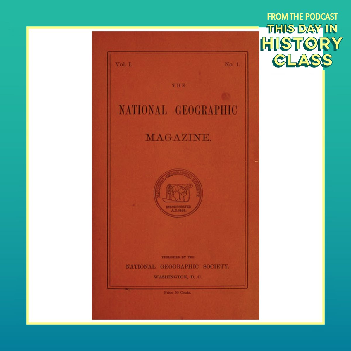 TDIHCshow's tweet photo. On this day in 1888, "National Geographic Magazine" began publication.

#NationalGeographic #NatGeo #Magazine #Geography #Nature #Exploration #Wildlife #Photography #Culture #TDIHC #ThisDayInHistory #TodayInHistory #OnThisDay #September22

Listen now:
https://t.co/NwrmzOv8vD https://t.co/Anbm1G0lfa