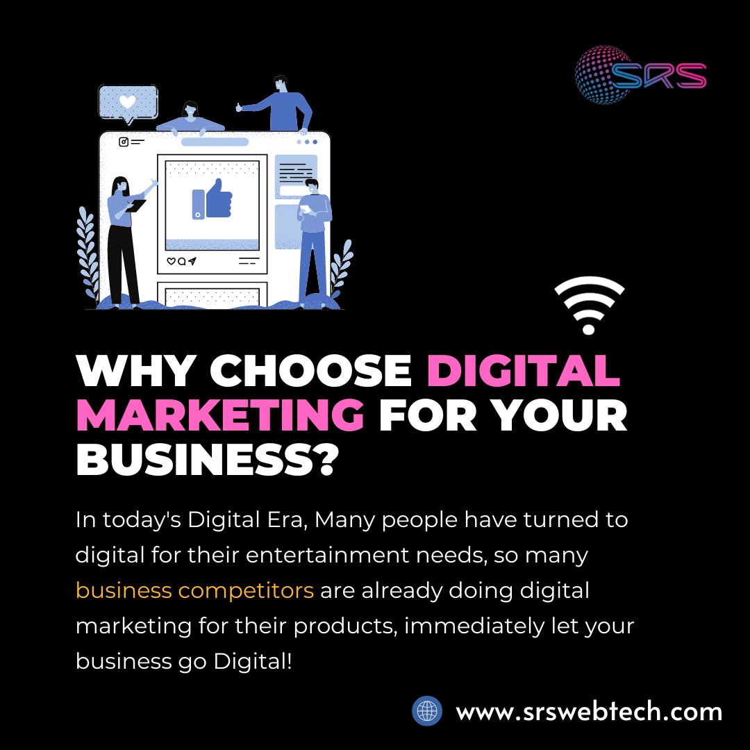 srswebtech's tweet photo. Why choose digital marketing for your business?
Follow @srswebtech
.
.
#digitalmarketing #buisness #srswebtech #socialmedia #noida #digitalera https://t.co/fQCnyzNcRN