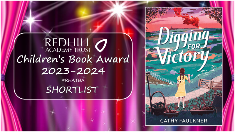 TCA_LRC's tweet photo. The Redhill Academy Trust Children's Book Award Shortlist Book 6 #DiggingForVictory @Cathy_Faulkner_ @HarryGoldhawk @FireflyPress @RedhillTrust #RHATBA https://t.co/MMqwOScEDY