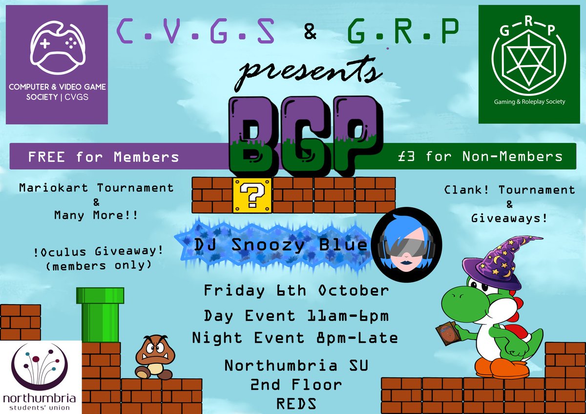Northumbria Video Game Society tweet media