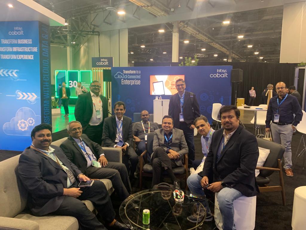 Infosys's tweet photo. Thank you, everyone, for making #Oracle @CloudWorld a massive success for Infosys. Special thanks to our strategic partner, @Oracle for putting on a great show. #InfyAtOCW23 #InfosysOracleServices https://t.co/EufAKi1NC6