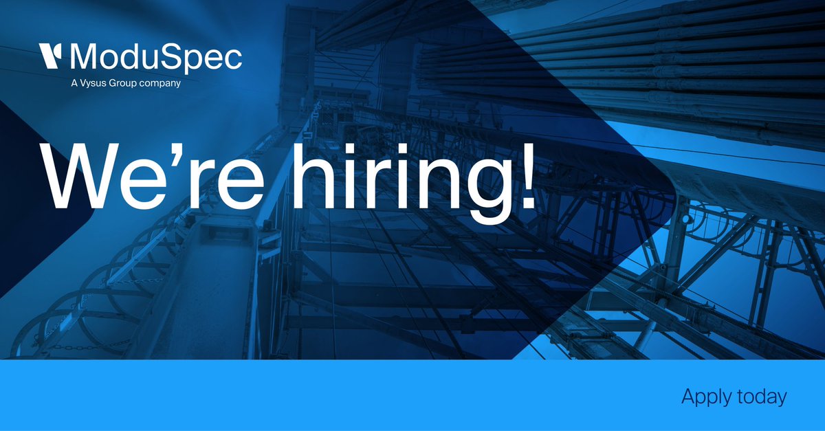 vysusgroup's tweet image. Come and join our team! We are looking for a Service Delivery Coordinator to support our ModuSpec business, based in Aberdeen. Click below to find out more! 

careers.vysusgroup.com/job/458327

#hiring #careers #moduspec #aberdeen #service #customer #wearevysusgroup