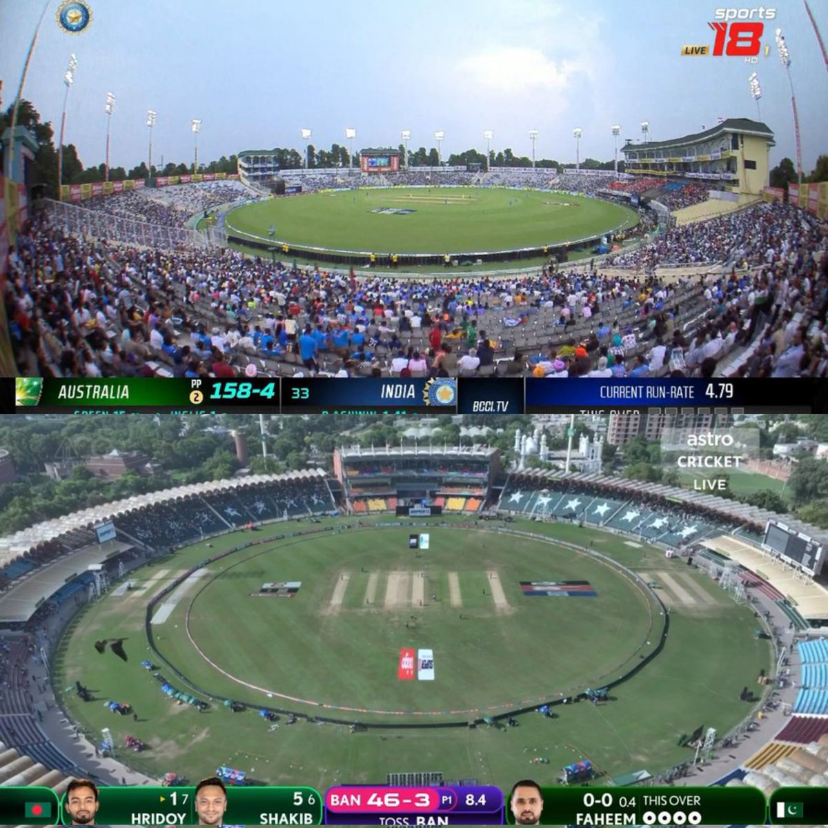Crowd In India In Tinpot Bilateral Series vs Crowd In Host Country For Asia Cup After 15 Years.
But But But We Have Biggest Brand Of Cricket
#INDvsAUS