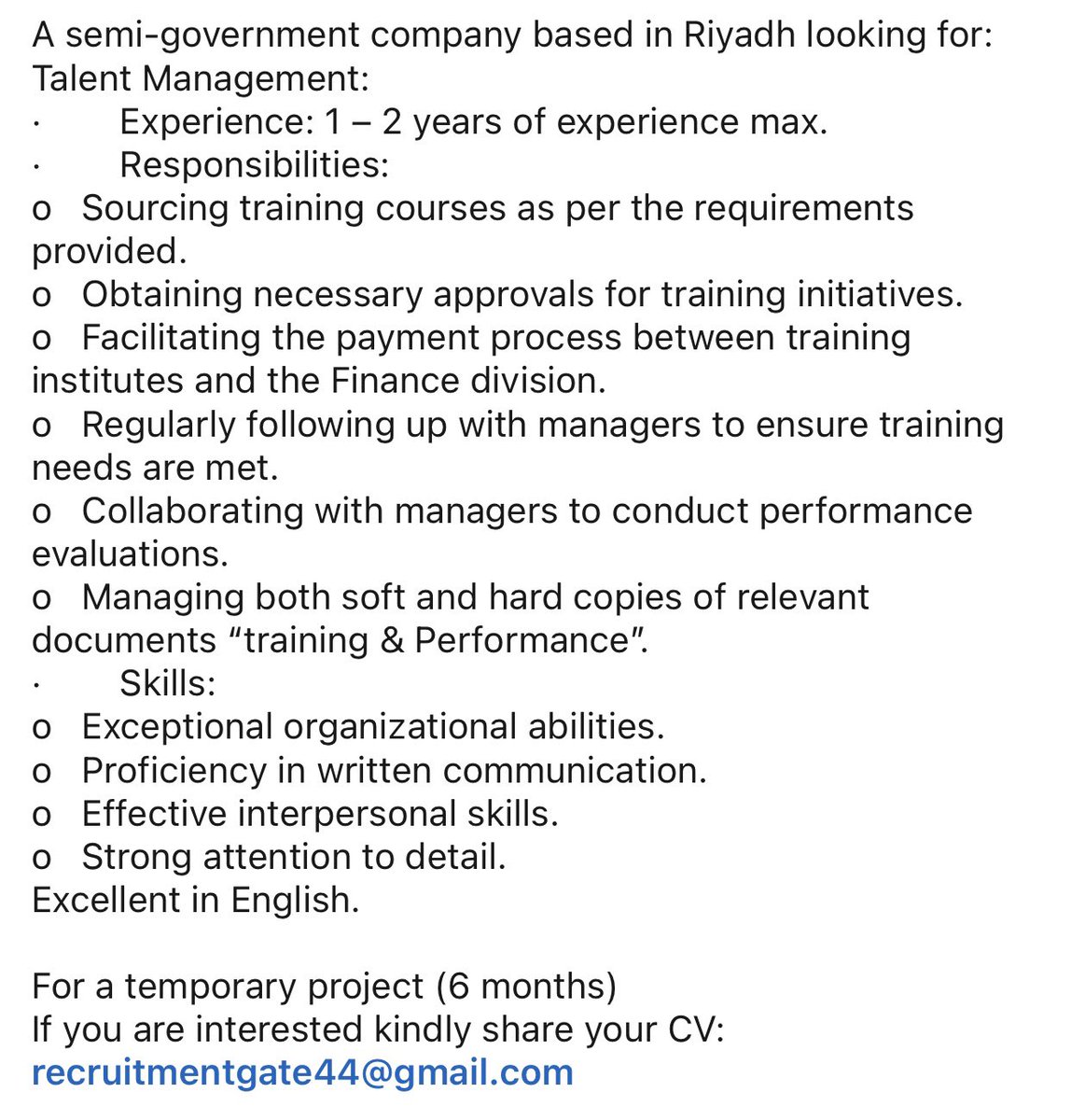 recruitment00's tweet photo. #توظيف #الرياض #مؤقت #مشروع #استقطاب #مواهب https://t.co/IoHFEB8L9H