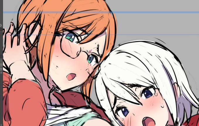 渋用、カラーまで進めていました。このあとでFANBOX,Fantia限定コンテンツ…今週の限定絵のメイキングを更新したあと、(日付が変わるちょっと前くらい?)作業再開予定です。 