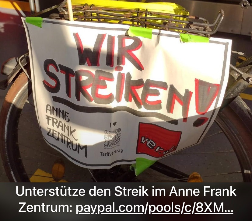 Wir kämpfen Statusübergreifend: Leider haben unsere freien Mitarbeiter*innen keinen Anspruch auf Streikgeld. Das Streikgeld von <a href="/_verdi/">Ver.piss.di</a> ersetzt nur einen Teil des Lohns. Mit deiner Spende wird unser Einsatz für bessere Arbeitsbedingungen noch stärker! 👉 bit.ly/3tcQaSw