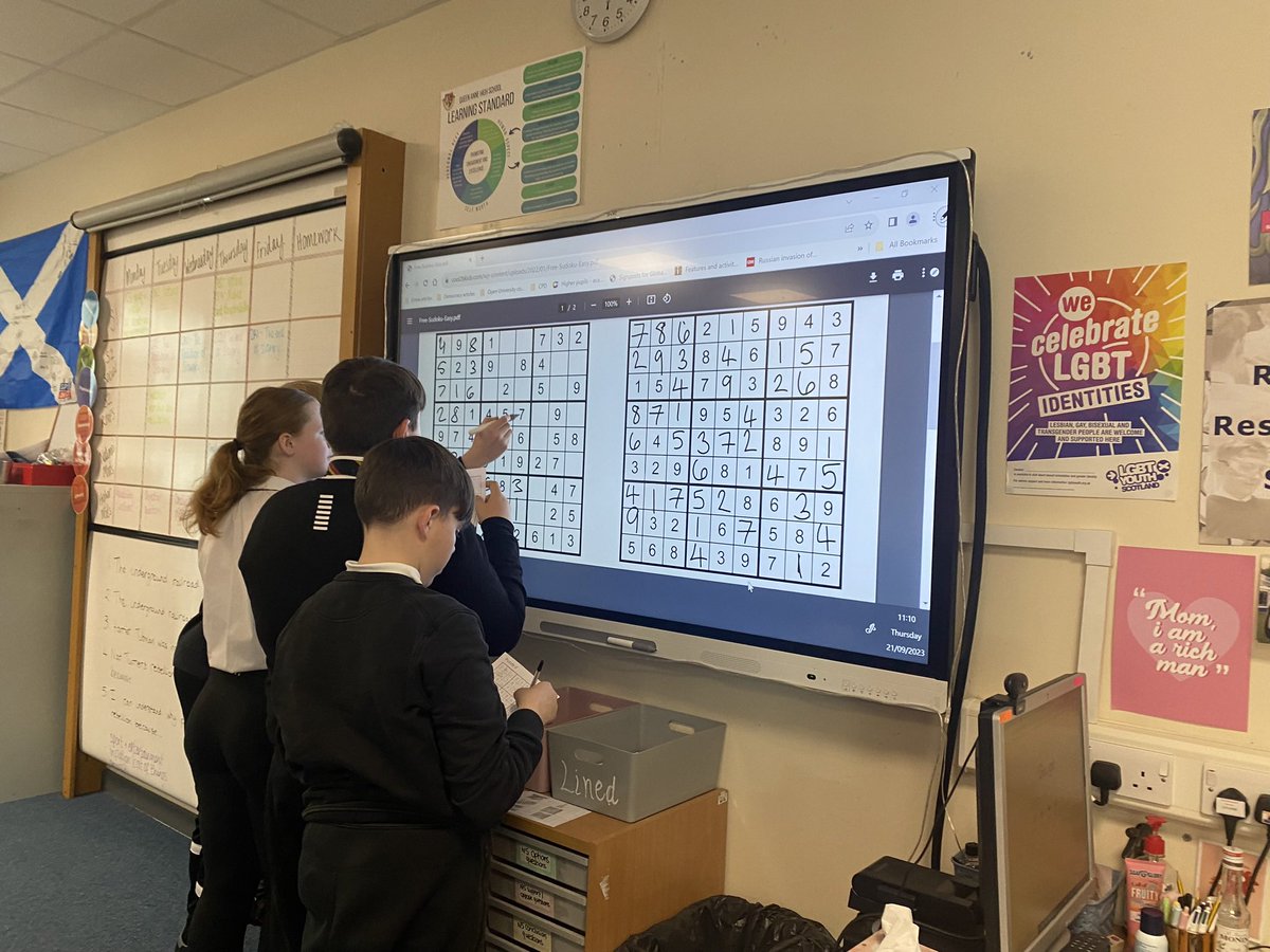 Teamwork, resilience, numeracy, problem solving, challenge, success, determination, accessible for all. 2C2 smashed my sudoku starter this week 🙌🏼 #PedagooFriday