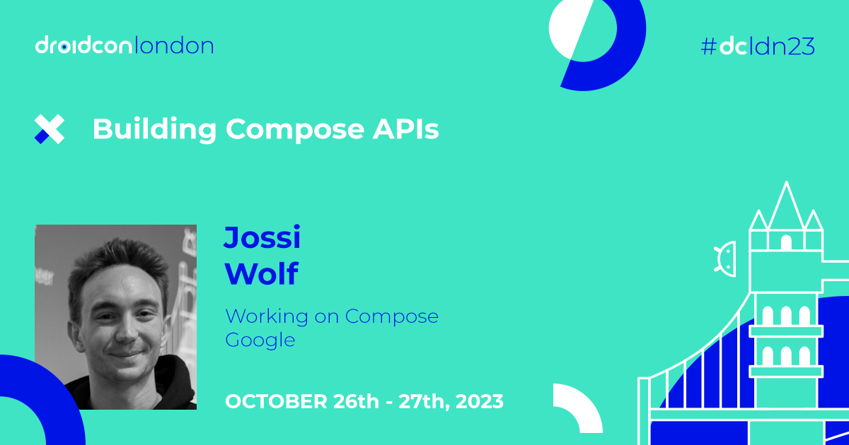 droidcon London (@droidconlondon) on Twitter photo Help us welcome <a href="/jossiwolf/">Jossi Wolf @jossi@androiddev.social</a> to the #dcldn23 speaker lineup! 🇬🇧
Walk away with a solid understanding of what building an #API entails, an example API design process, #JetpackCompose-specific design details & how this maps to non-library codebases.
london.droidcon.com/jossi-wolf/ Help us welcome <a href="/jossiwolf/">Jossi Wolf @jossi@androiddev.social</a> to the #dcldn23 speaker lineup! 🇬🇧
Walk away with a solid understanding of what building an #API entails, an example API design process, #JetpackCompose-specific design details & how this maps to non-library codebases.
london.droidcon.com/jossi-wolf/