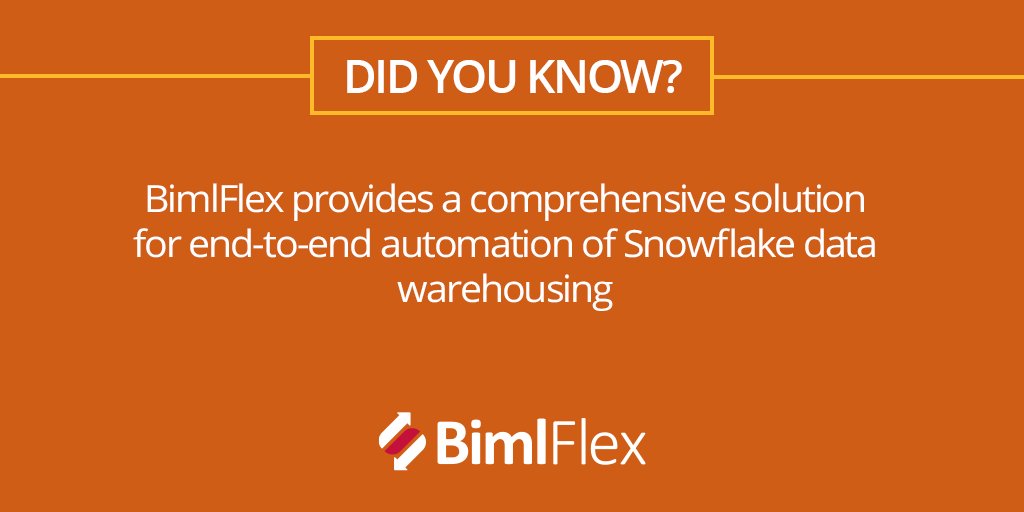 BimlScript's tweet image. #AzureSynapse users did you know that #BimlFlex offers the most comprehensive #datamart solutions to automate your #cloud-only deployments? #biml
