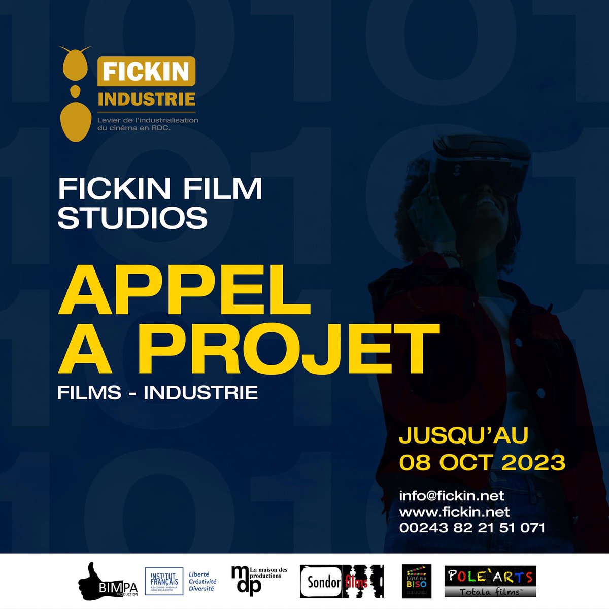 🔴🔴 APPEL À PROJET FICKIN FILM STUDIOS | Ouvert jusqu'au 08 octobre 2023

Règlement du concours à télécharger en cliquant sur le lien : 
drive.google.com/file/d/1pMhdpt…