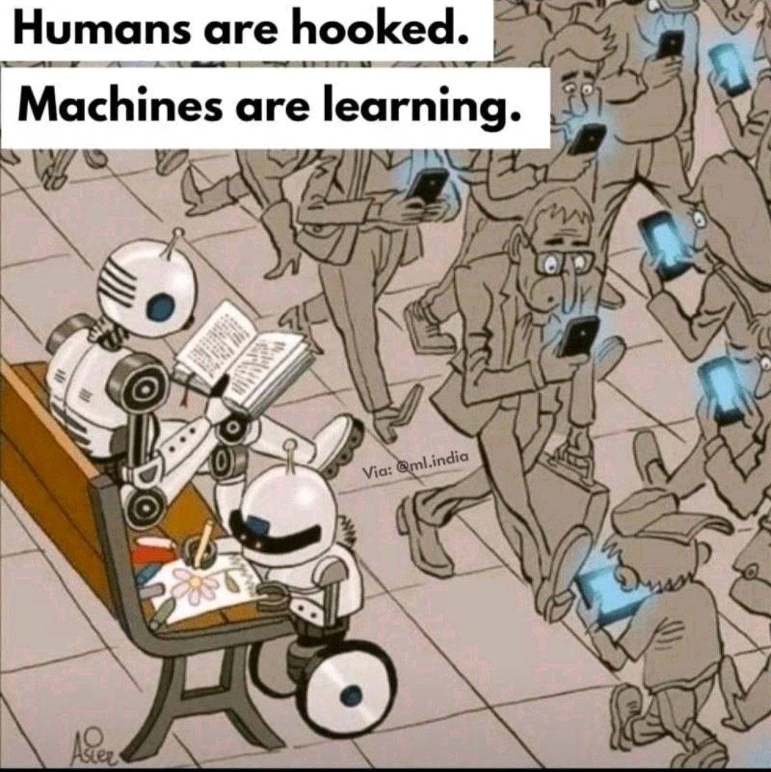 Humans are downgrading themselves and Machines are upgrading themselves.  @elonmusk 
#AIProgression #MachineLearningMagic #TechEvolution #HumanAIHarmony #FutureTechTrends #MachinesVsHumans #AIAdvancements #TechVersusNature
#DigitalRevolution
#AIInfluence