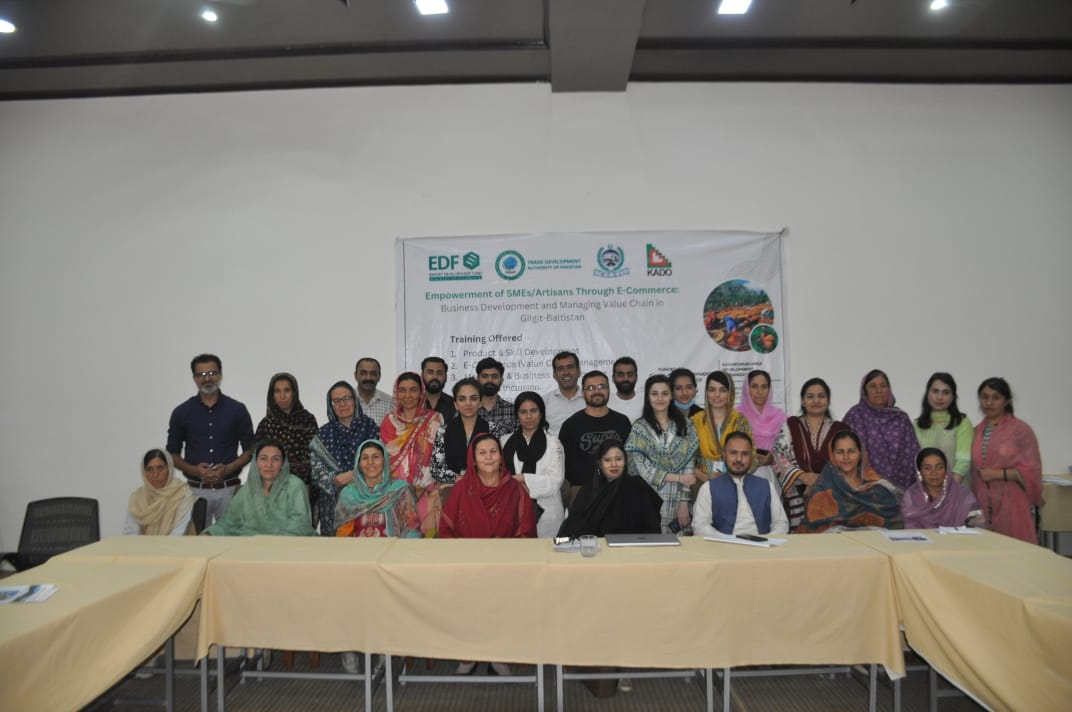 official_tdap's tweet photo. TDAP successfully organized 4 impactful sessions of the National Exporters Training Program (NETP) in Gilgit, Hunza, and Skardu.

The aim of these trainings is to empower potential manufacturers of the Northern areas, transforming them into successful exporters!

Collaborating with Gilgi Chamber of Commerce and Industry, Women Chamber of Commerce and Industry Gilgit Division, and KADO, we invited manufacturers and artisans to showcase their products and explore export opportunities. Over 95 participants joined, including manufacturers, new exporters, and members of Women CCI. 

This training program covered four key modules: Export Research, Documentation, Financing, and Marketing. TDAP's E-Commerce platform has also been introduced which is useful for prospective exporters. 

Entrepreneurs from various sectors attended, from apricots to gems and jewelry, showing immense optimism for TDAP's training and trade promotional activities.  #NETP #ExportersTraining #TDAPTraining