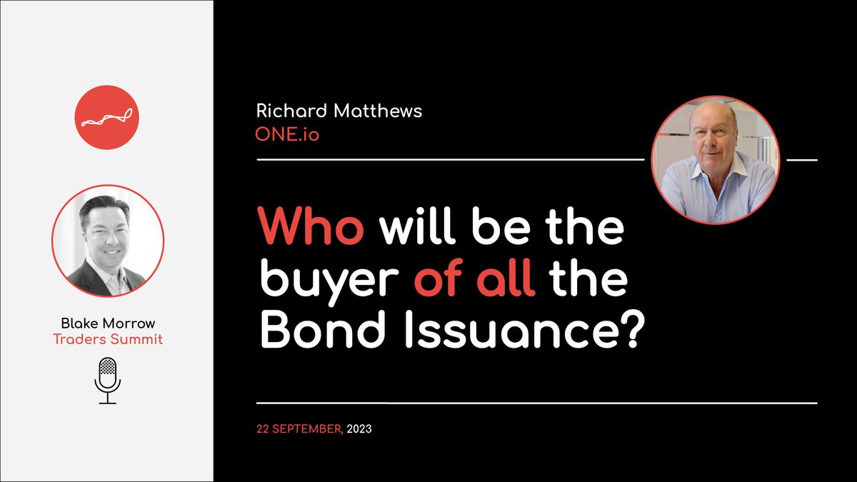 Traders_Summit's tweet photo. "Who will be the buyer of all the Bond Issuance?"

Latest interview with Richard Matthews @dickiematthews5 of https://t.co/VbMOxa2CzL.

Link here: https://t.co/3FmFumpFaD

#Markets #Analysis #Trading #Bonds #OneIo #RichardMatthews #TradersSummit https://t.co/BMFubPsHib