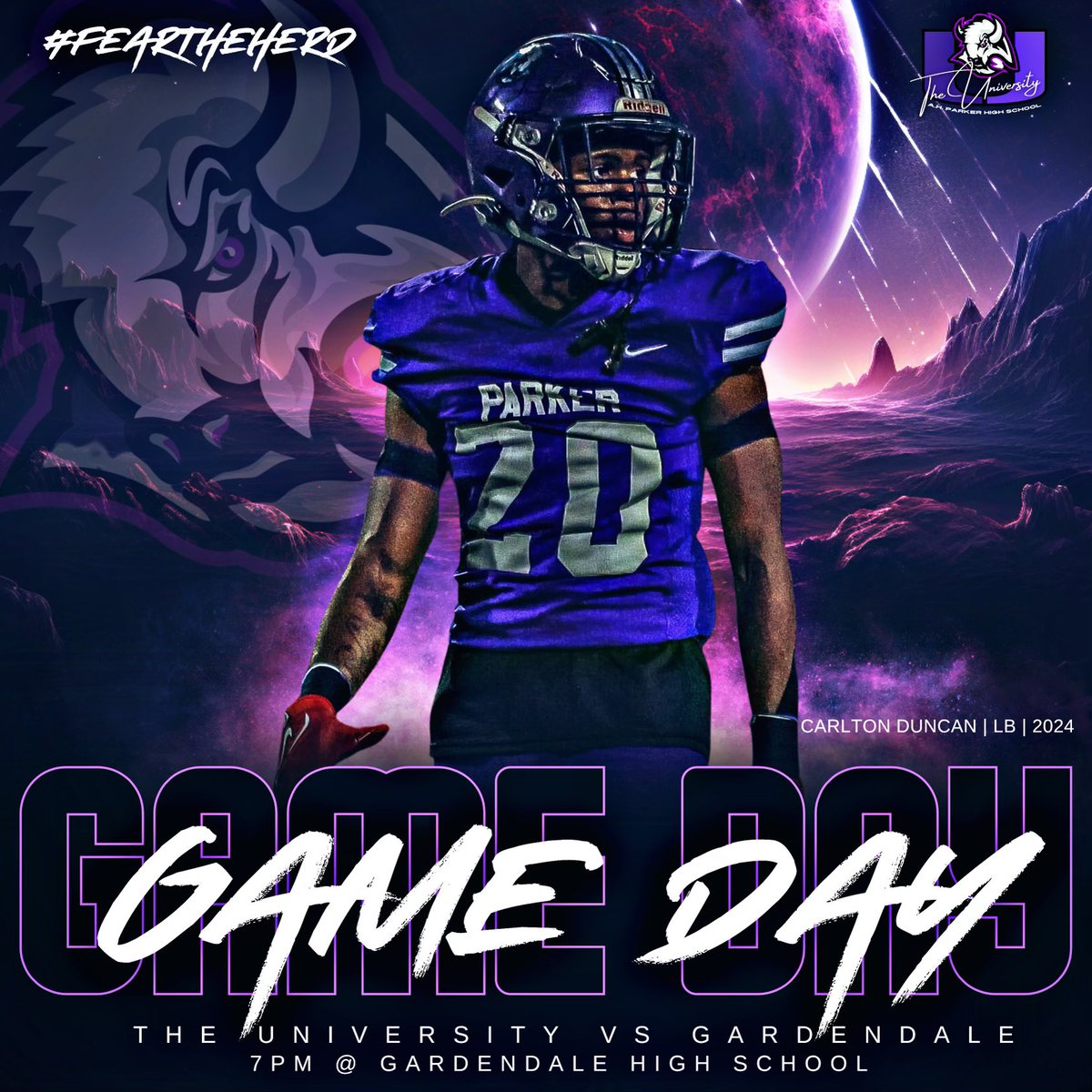 Join the Herd Tonight as we travel to Gardendale High School  @ 7 p.m. #GBG