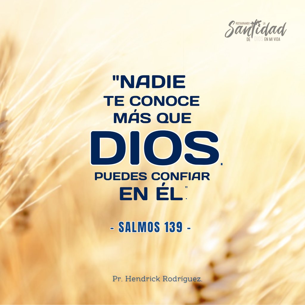 #RPSP SALMOS 139

🔸️Dios está en todo lugar. 
🔸️Él todo lo sabe, aún lo más íntimo de nosotros. 
🔸️Podemos confiar en Él. 

#PrimeroDios