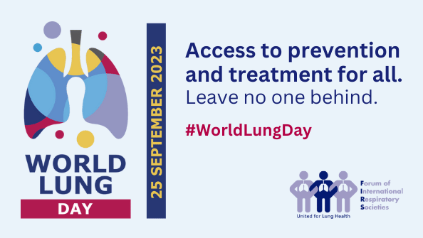 📢It’s World Lung Day! Let's raise awareness of the importance of lung health and ensure that everyone has access to the care they need. #LeaveNoOneBehind. Read the call to action➡️ bit.ly/4647MPe #WorldLungDay #RespiratoryHealth #LungHealth