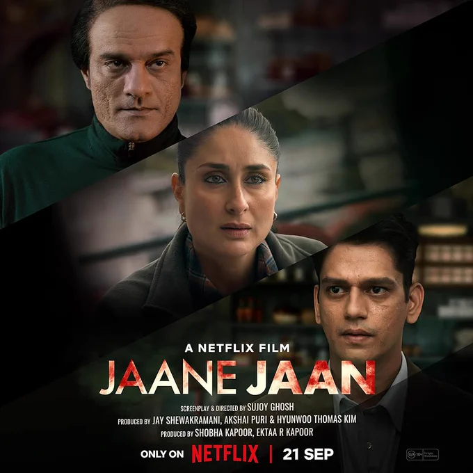 #JaaneJaanReview  ⭐️⭐️⭐️
#JaaneJaan is a Murder Mystery and full of thrill. #KareenaKapoor is Impressive & Perform good but
#JaideepAhlawat stole the show. Spectacular performance by him
#VijayVarma is fantastic too. 
overall one more good suspense movie by #SujoyGhosh .