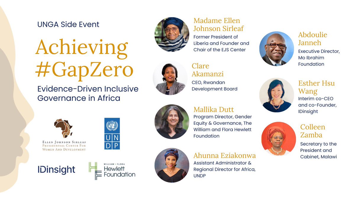 Without data, there can be no improvement. We need insights to increase women's political representation across Africa and achieve #GapZero. From the sidelines of #UNGA78, I’m looking forward to discussing action for #inclusivegovernance with fellow leaders and experts.