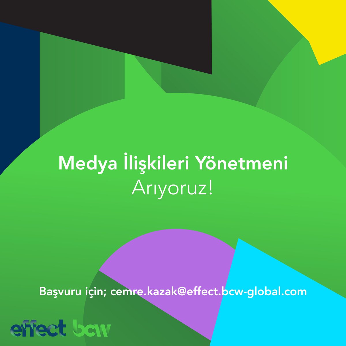 effectburson's tweet photo. Effect BCW ailemize katılacak, PR mesleği için tutkusu olan Medya İlişkileri Yönetmeni arıyoruz!
Başvuru için cemre.kazak@effect.bcw-global.com mail adresine CV'nizi gönderebilirsiniz. https://t.co/KmXaAP1HC1