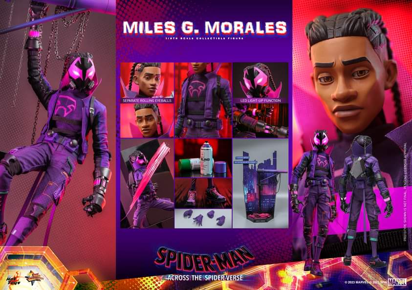 SpiderManShots's tweet photo. First look at the MIles G. Morales Hot Toys figure!

#AcrossTheSpiderVerse https://t.co/A3gdq7w4tU