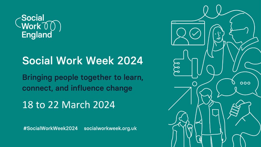 We’re delighted to announce that #SocialWorkWeek2024 will take place from Monday 18 to Friday 22 March 2024. We are once again encouraging expressions of interest from those who would like to deliver a session. Find out more at: socialworkweek.org.uk