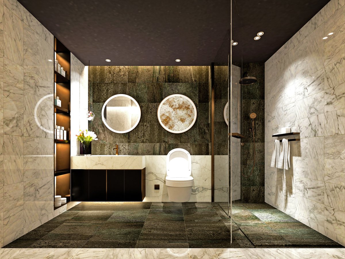 Look4Plumbers's tweet photo. A wet room can fit into the tightest of spaces. They’re also extremely sleek and minimal in their design, which is great for people who love a clutter-free finish. 
#Wetrooms #Bathrooms #FindaPlumber #Look4Plumbers https://t.co/R71uKMZ6ft