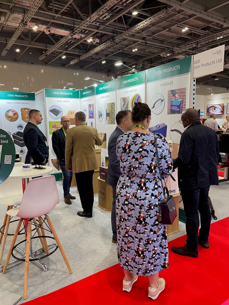 itemproducts's tweet image. Busy start to day 2 at London Packaging Week! For all your packaging components needs come and see us on stand D22! #londonpackagingweek #packagingcomponents