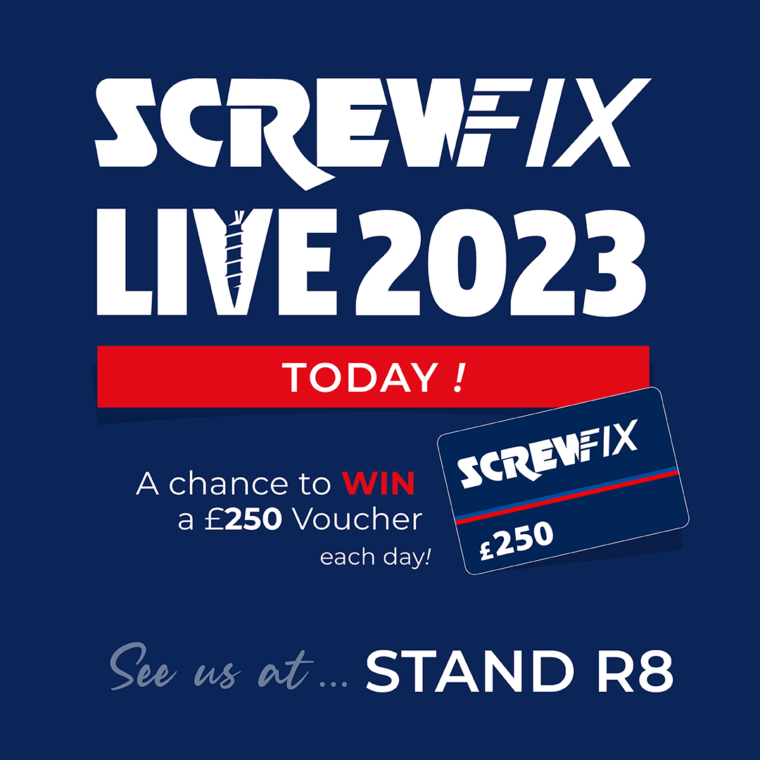 Luceco Group (@lucecogroup) on Twitter photo Join us TODAY at Screwfix Live 2023 !
Come see the Luceco Group and eFIXX teams at ๐ฆ๐๐ฎ๐ป๐ฑ ๐ฅ๐ด for presentations, product demonstrations, photo opportunities with the eFIXX Team and much more!
Visit us for ๐ฎ ๐ฐ๐ต๐ฎ๐ป๐ฐ๐ฒ ๐๐ผ ๐๐ถ๐ป ๐ฎ ยฃ๐ฎ๐ฑ๐ฌ ๐ฆ๐ฐ๐ฟ๐ฒ๐๐ณ๐ถ๐
Join us TODAY at Screwfix Live 2023 !
Come see the Luceco Group and eFIXX teams at ๐ฆ๐๐ฎ๐ป๐ฑ ๐ฅ๐ด for presentations, product demonstrations, photo opportunities with the eFIXX Team and much more!
Visit us for ๐ฎ ๐ฐ๐ต๐ฎ๐ป๐ฐ๐ฒ ๐๐ผ ๐๐ถ๐ป ๐ฎ ยฃ๐ฎ๐ฑ๐ฌ ๐ฆ๐ฐ๐ฟ๐ฒ๐๐ณ๐ถ๐
