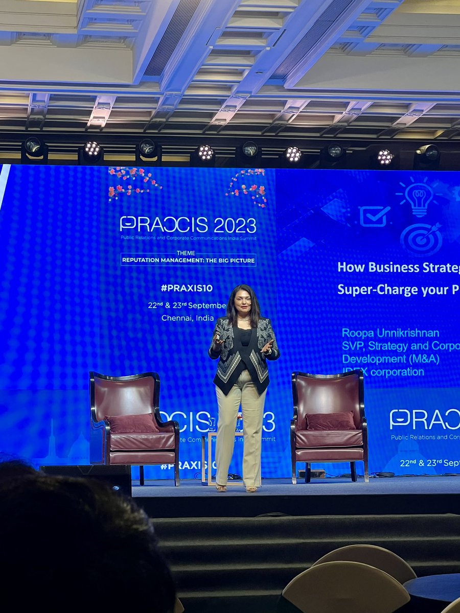 Prhubimc's tweet photo. Keynote Address on “How Business Strategy Can Super-Charge your PR Efforts” by @roopaonline , SVP, Strategy & Corporate Development, IDEX Corporation at #PRAXIS10
#PRAXISConference #PRForum #PRHUBdiaries #PRHUBatPRAXIS #PRHUB #PRHUBite
@PRAXISInd @PRomiseFdn @RepTodayMag https://t.co/5pSLS3vmKn