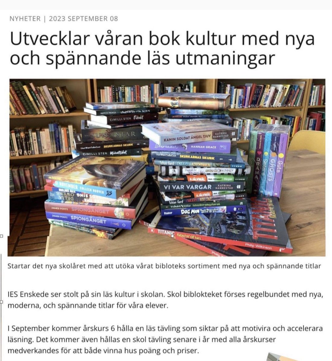 Har hört många politiker genom åren lyfta fram IES som ett ideal som kommunala skola ska ta efter.