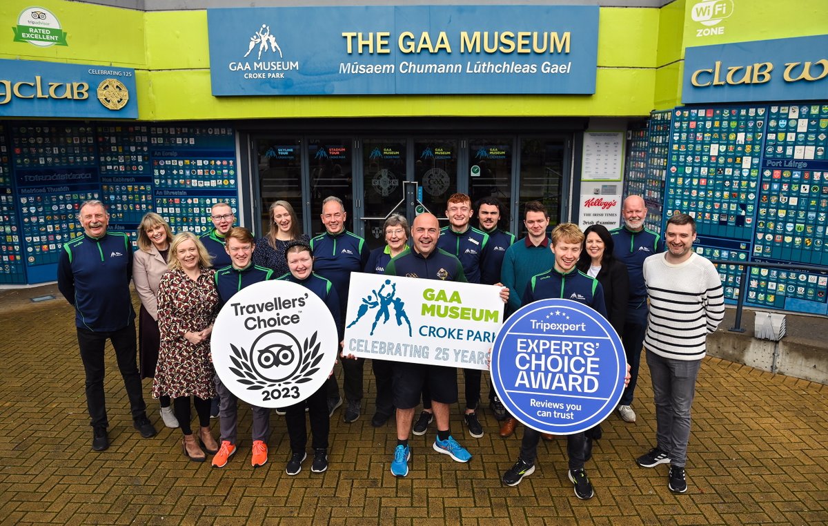 CrokePark's tweet photo. Our #GAAMuseum turned 25 this week and to celebrate we are doing daily giveaways next week on our social media channels! Make sure to keep your eyes peeled to be in with a chance of winning some amazing prizes 🎉 🎁 https://t.co/qPO8vVBURB https://t.co/Gij8RLaTrB
