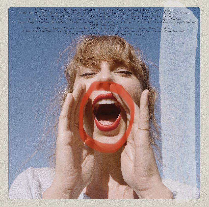 🚨‼️why 1989 deluxe taylor’s version is coming out next: a thread‼️🚨
the back of her albums spell out 2… like 2 versions of 1989. 
(1)