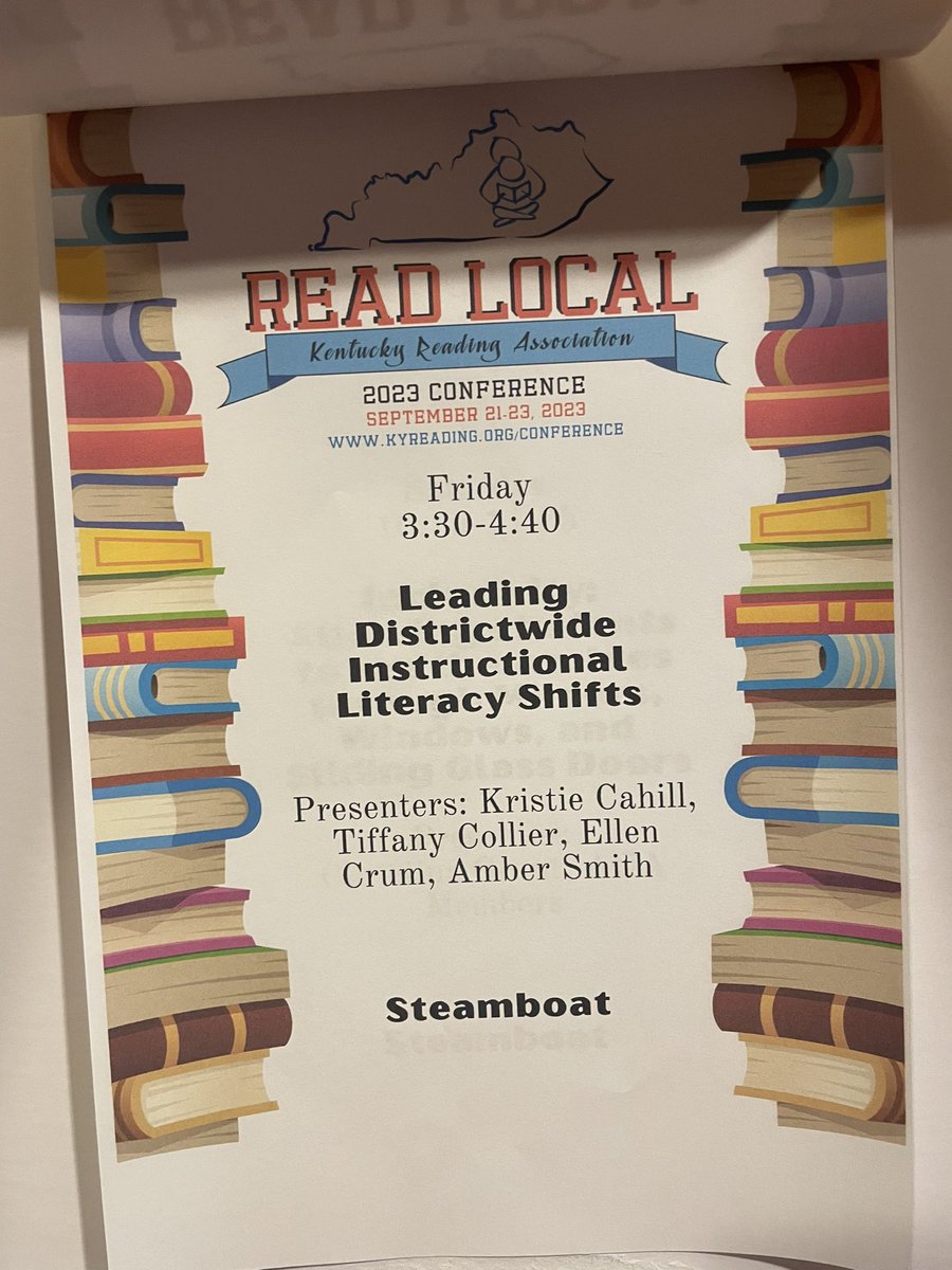 CollierTiffKCSD's tweet photo. Read Local Kentucky- KRA Conference 2023 @kgavincahill @MrsCrum3 @ASmithCaywood #kyreading #readlocal #kcsdropedintoreading https://t.co/m8Sb1h2pqE