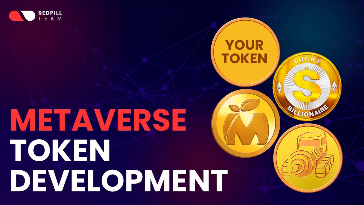 🪙 Native tokens are an integral part of building a Metaverse, they support digital ownership, value exchange and transparency for your users 🤝

🎮 Learn how Red Pill brings Metaverse to life with our Metaverse Token development services.

🔗 redpilldev.tech/services/metav…

#redpill
