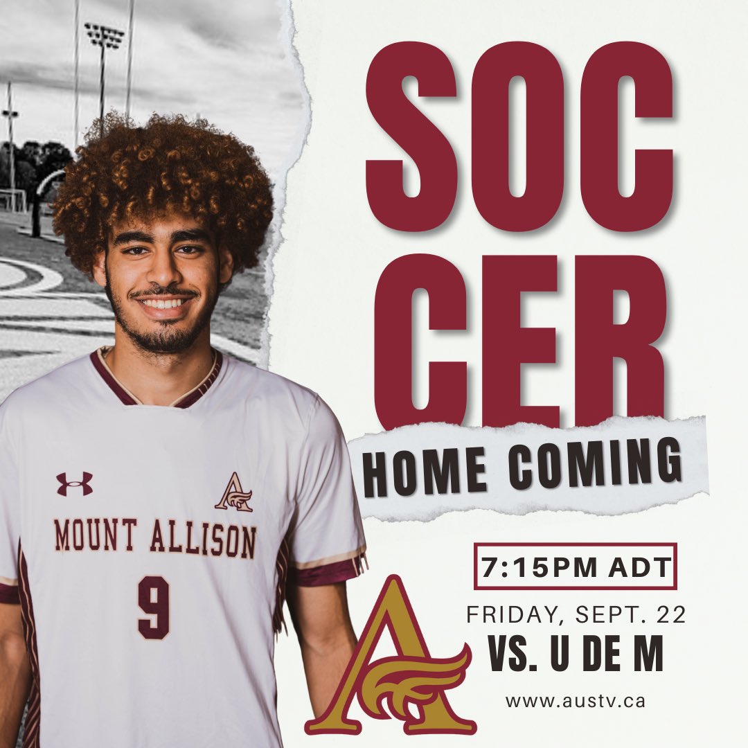 HAPPY HOCO 🤪

Men’s Soccer game tonight at 7:15pm against U de M! Be there or be square. 

#MOUNTIEPRIDE