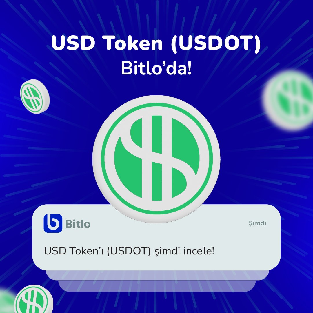 bitlocom's tweet image. USD $USDOT Bitlo'da 🌟

USD Token (USDOT), ABD dolarına endeksli olan ve sınırsız erişim sunan bir stabilcoin'dir. Hafta sonları ve tatiller dahil olmak üzere 7/24 işlem yapabilirsiniz. Finansal özgürlüğünüzü şimdi elde edin! ✨

Hemen işleme başla! ⬇️
🪄 bitlo.com/kolay-alis-sat……