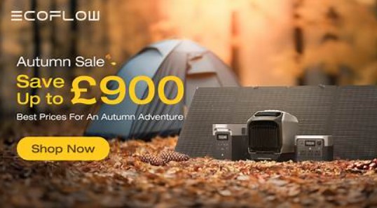 HampshireGen's tweet photo. Our EcoFlow autumn sale starts today! Head over to our website for huge savings across the range. Where will your Autumn adventure take you? #HampshireGenerators #EcoFlow

https://t.co/0x83H63vZa https://t.co/YhWc4rWpf3