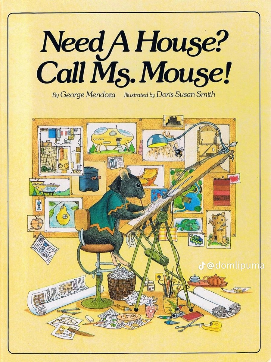 alejandrocsome's tweet photo. "Newd a House? Call Ms. Mouse" sigue las aventuras de una ratón arquitecta que tiene muchísimo trabajo en el bosque, ya que todos los animales la llaman para diseñarle sus hogares, porque sabe exactamente lo que cada uno necesita. 

Es un gran libro para los más chicos. ❤️👇🏼 https://t.co/OcKeomg1Yd