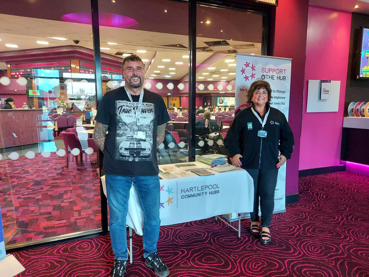 Final location... eyes down 👀 at @MeccaBingo this afternoon until 3pm! Drop in and chat to Steve and Denise about things that matter to you and how we can help✅ @MeccaHartlepool @ClsHartlepool