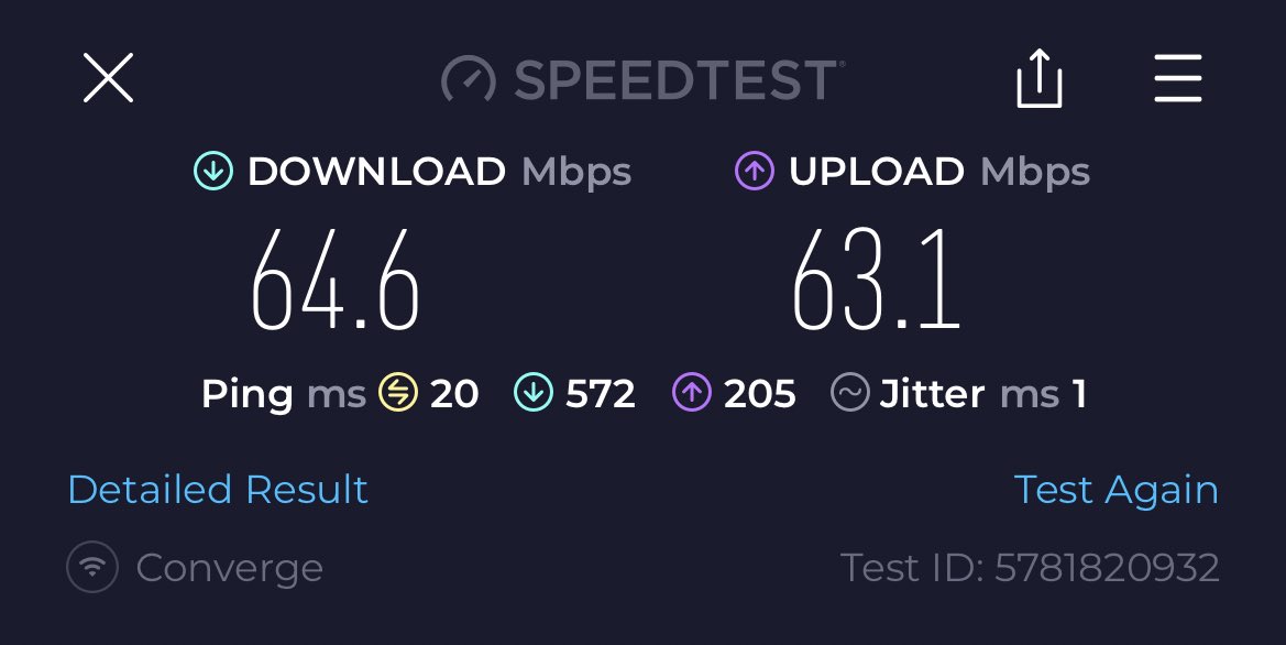 andreapborja's tweet photo. #YanAngInternetSpeedTestChallenge #FlexYourSpeed 

Minsan lang ako sumali Converge beke nemen 🤣 https://t.co/k1zLdE9k4z
