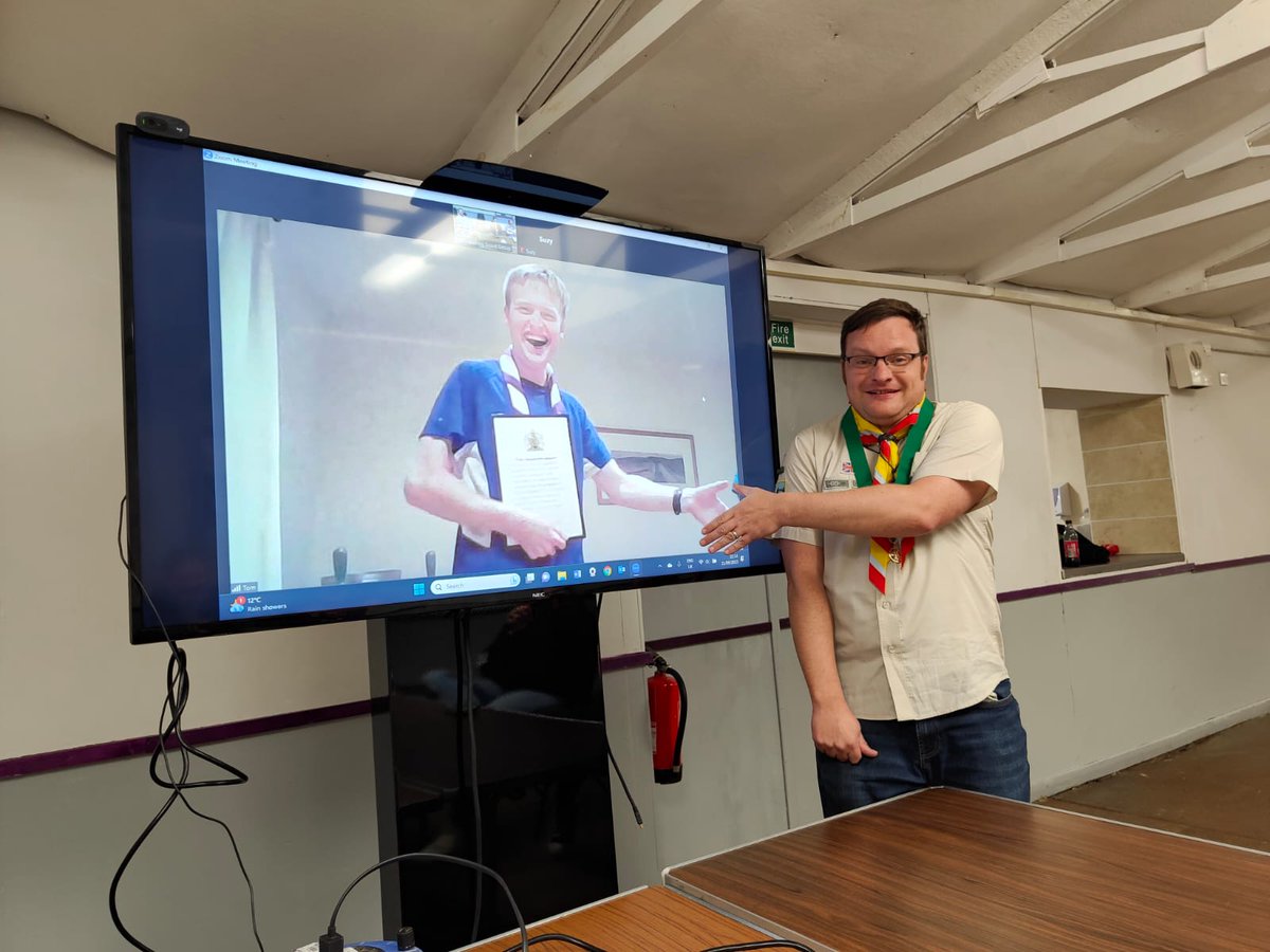A huge congratulations to George and Tom on receiving their Queen's Scout Awards yesterday.
There's no better way to present them than in front of their fellow Network Scouts (and hopefully first members of BDN to complete the King's Scout Award).