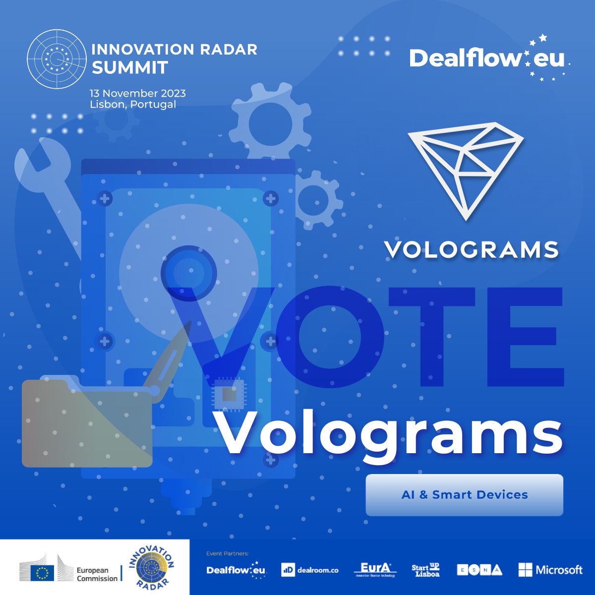 Volograms (@volograms) on Twitter photo 🚨We need your vote!
We've been pre-selected to compete for the EU #InnovationRadarPrize2023 🤩. Can you help us with a vote? 👇
tinyurl.com/IR2023-Vote
Thanks a lot! <a href="/InnoRadarEU/">Dealflow.eu</a> 🚨We need your vote!
We've been pre-selected to compete for the EU #InnovationRadarPrize2023 🤩. Can you help us with a vote? 👇
tinyurl.com/IR2023-Vote
Thanks a lot! <a href="/InnoRadarEU/">Dealflow.eu</a>