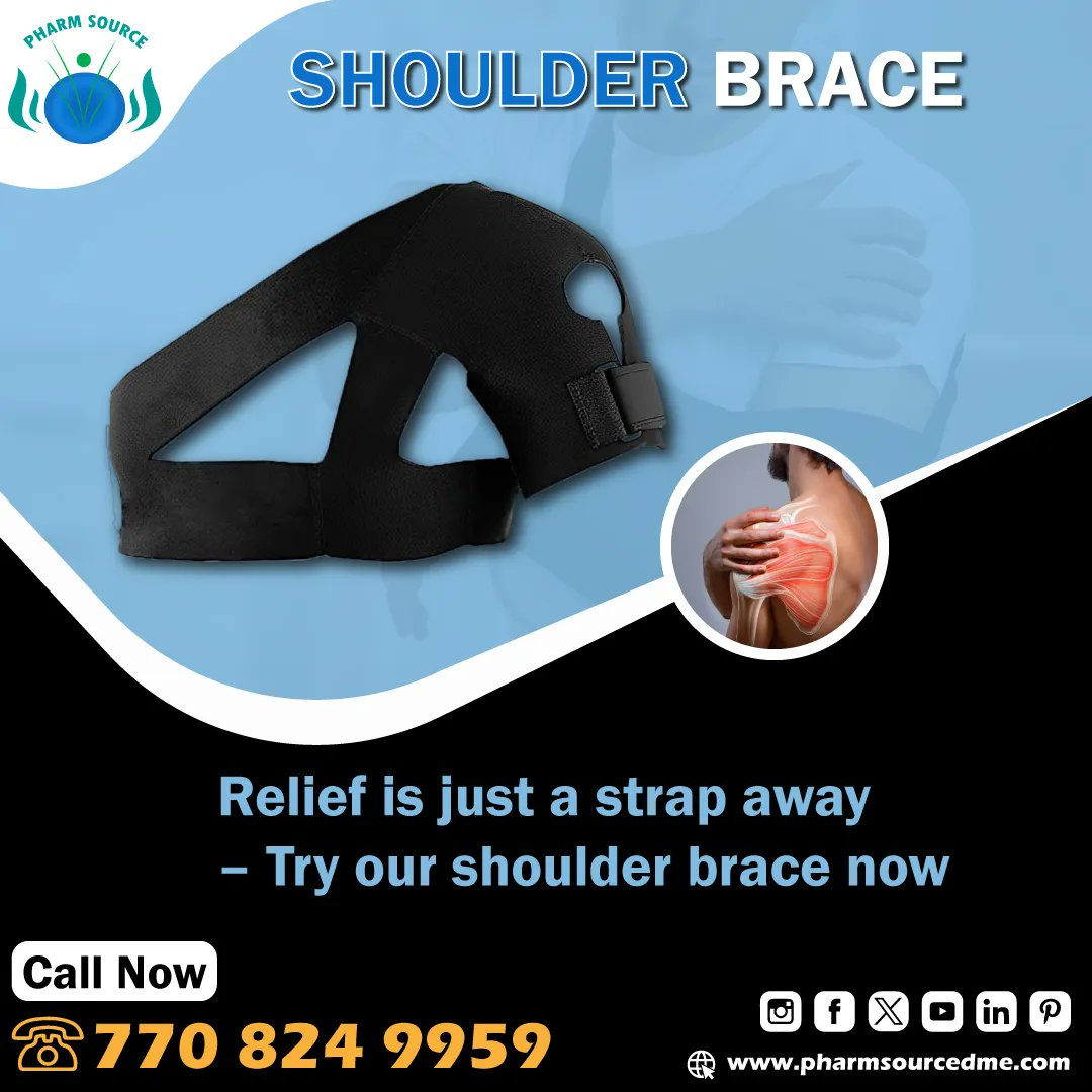IncPharm's tweet photo. Take the first step towards a pain-free shoulder journey. Try our shoulder brace and feel the difference it makes in your life.

☎️ Call Now: 770-824-9959 

 #ShoulderJourney #FeelTheDifference #ShoulderPainRelief #ShoulderStability #ShoulderInjury #MobilityAid #Pharmsourcedme https://t.co/Tf7evuXtEs